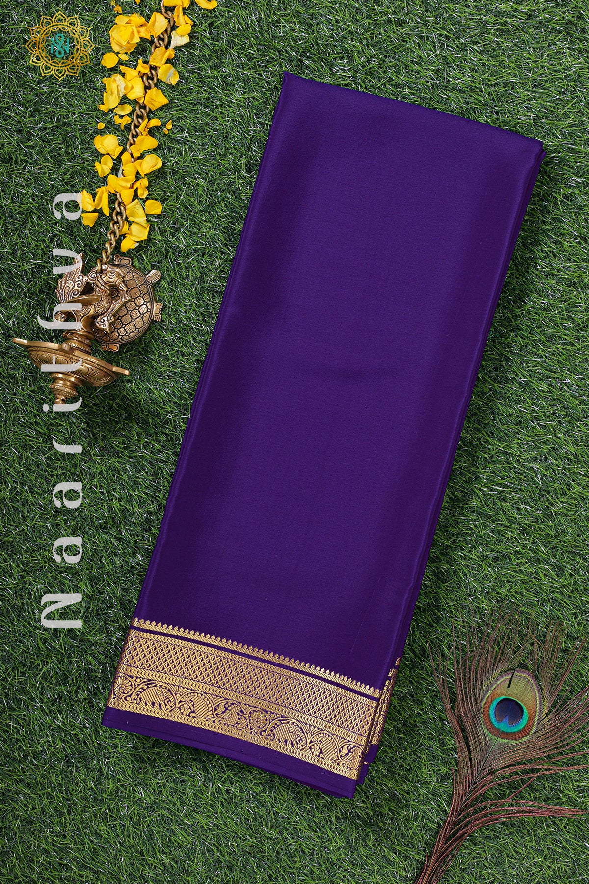 PURPLE - PURE MYSORE CREPE SILK