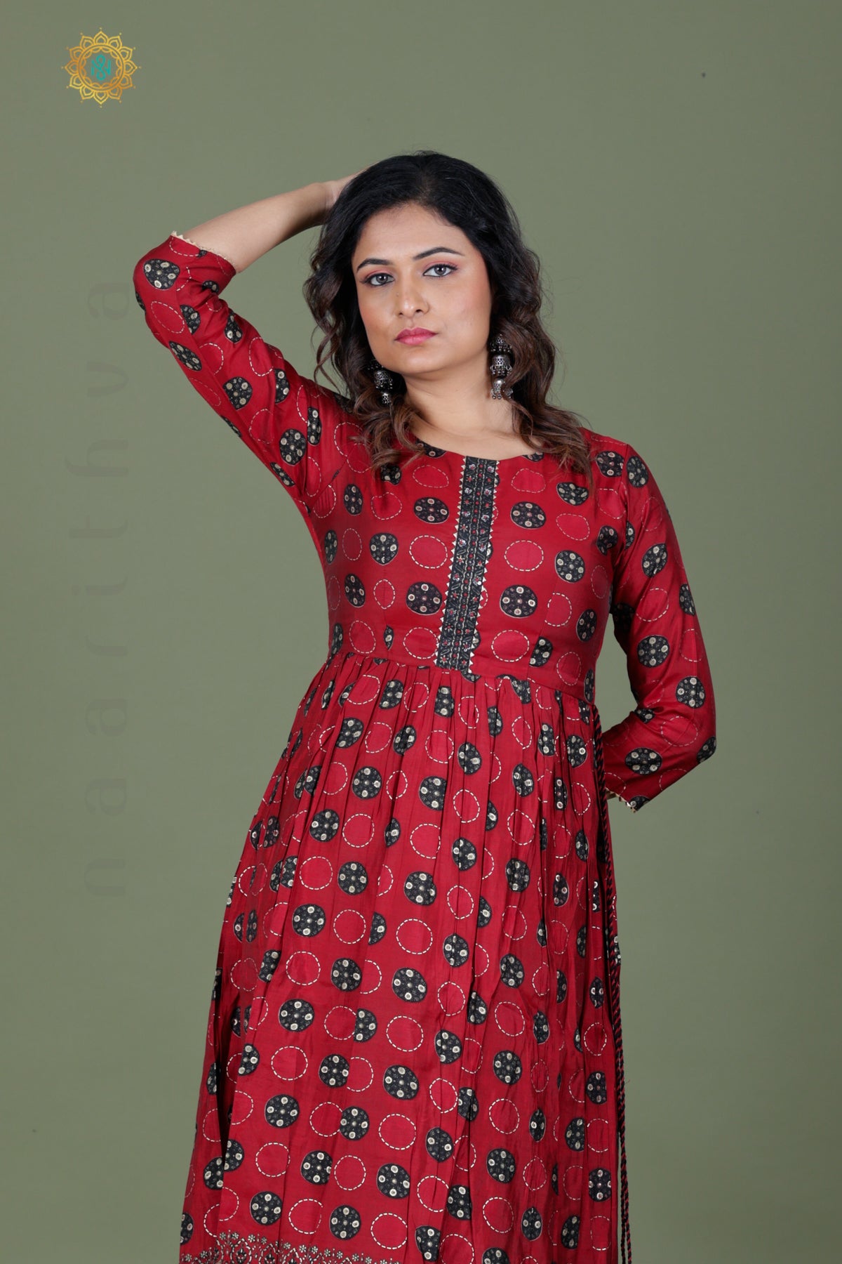 MAROON - CASUAL WEAR ONE PIECE KURTI