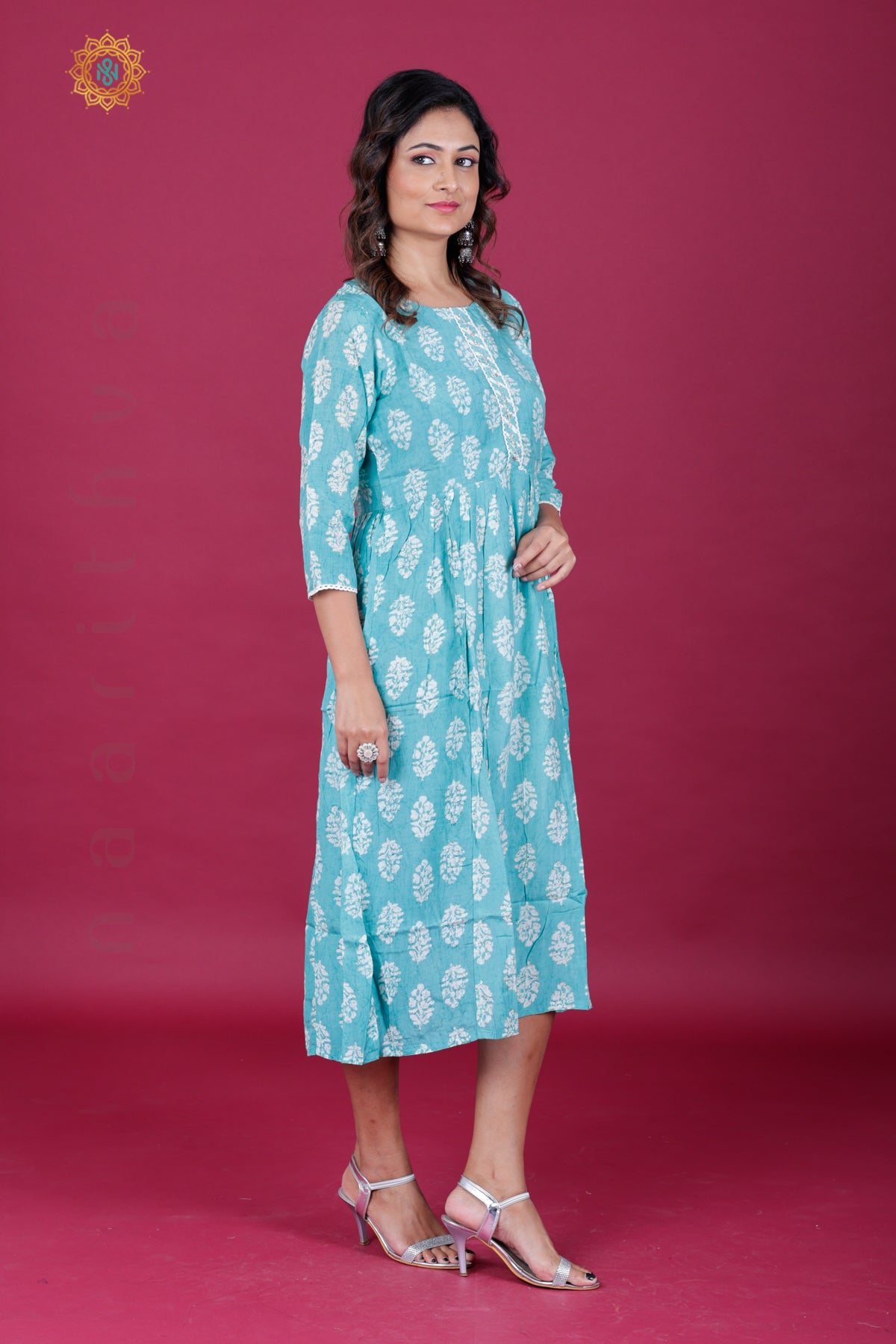 SEA GREEN - CASUAL WEAR ONE PIECE KURTI