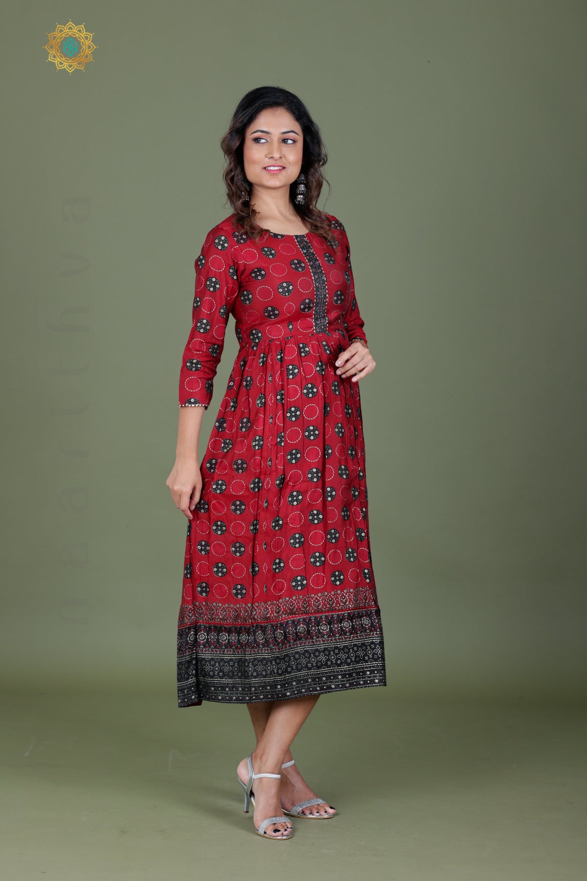 MAROON - CASUAL WEAR ONE PIECE KURTI