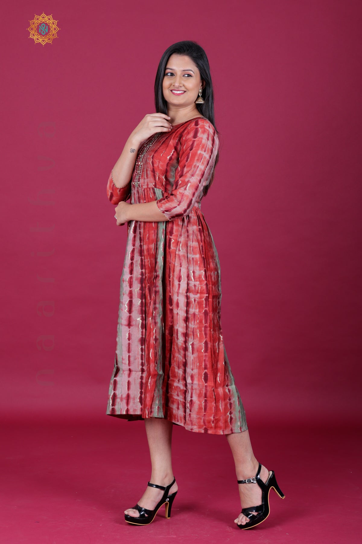 MAROON - CASUAL WEAR ONE PIECE KURTI