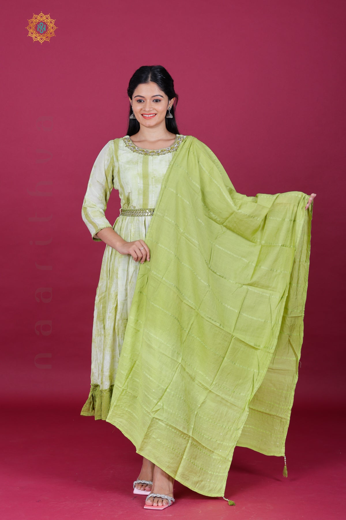 GREEN - PARTY WEAR SALWAR SUIT