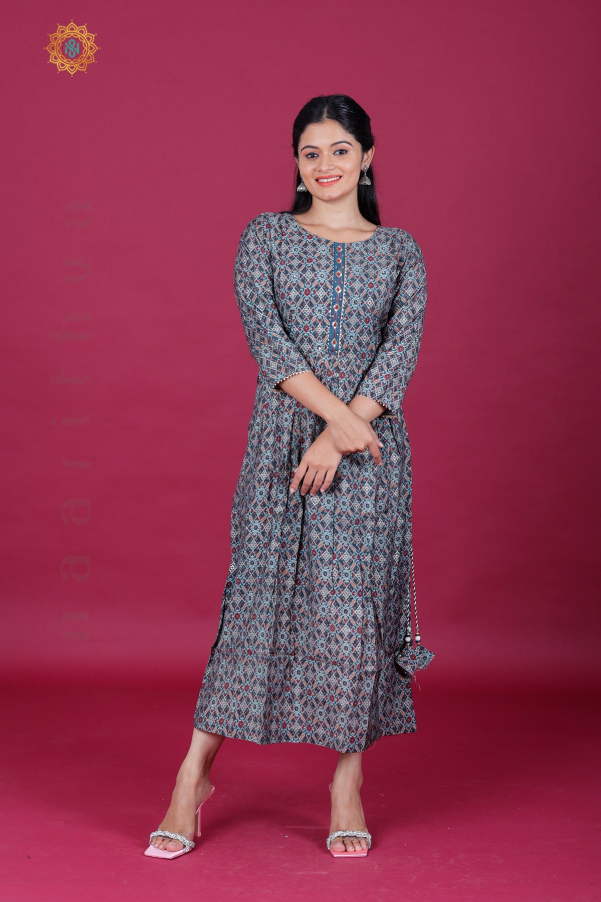 TEAL GREEN - CASUAL WEAR ONE PIECE KURTI