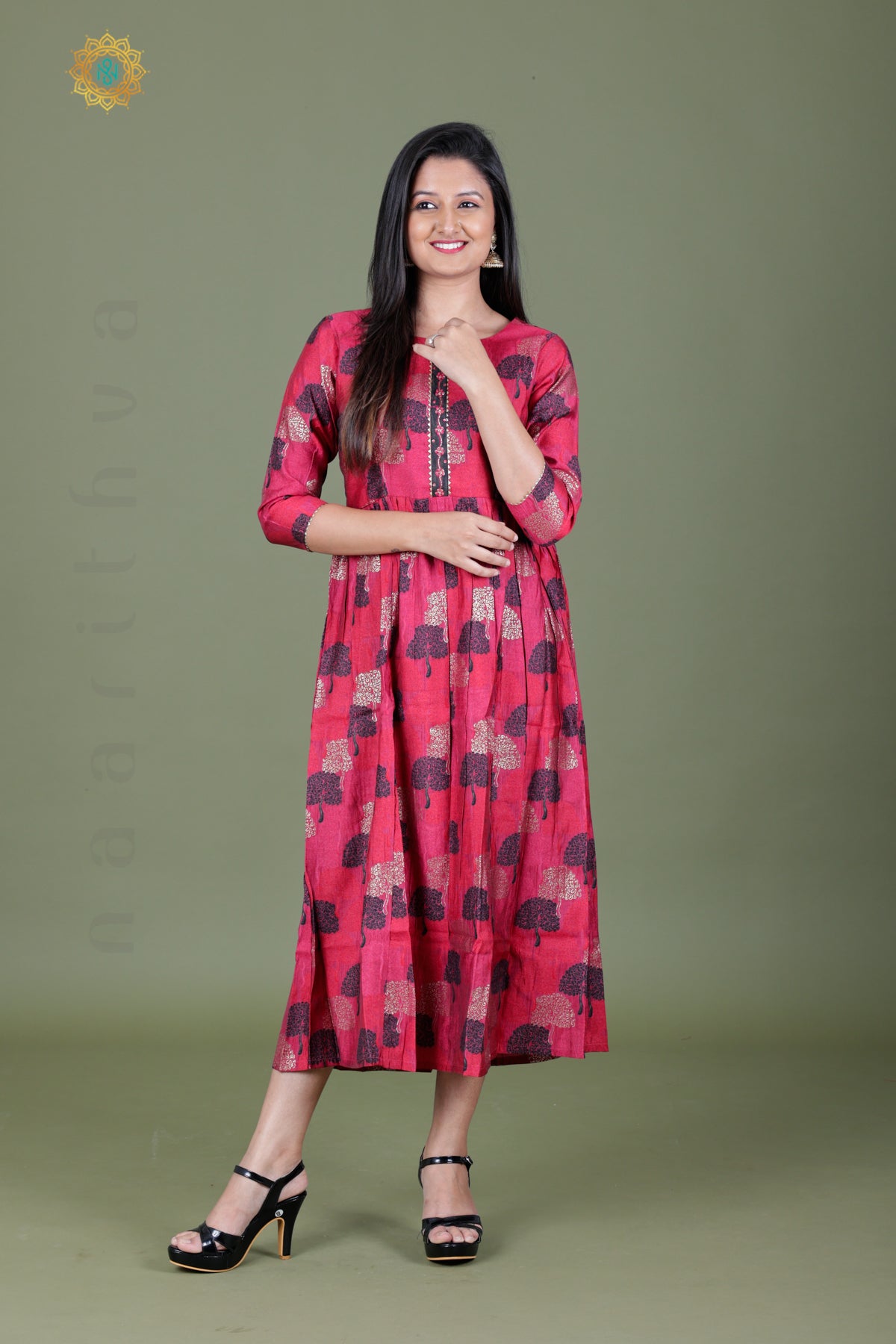 DARK PINK - CASUAL WEAR ONE PIECE KURTI