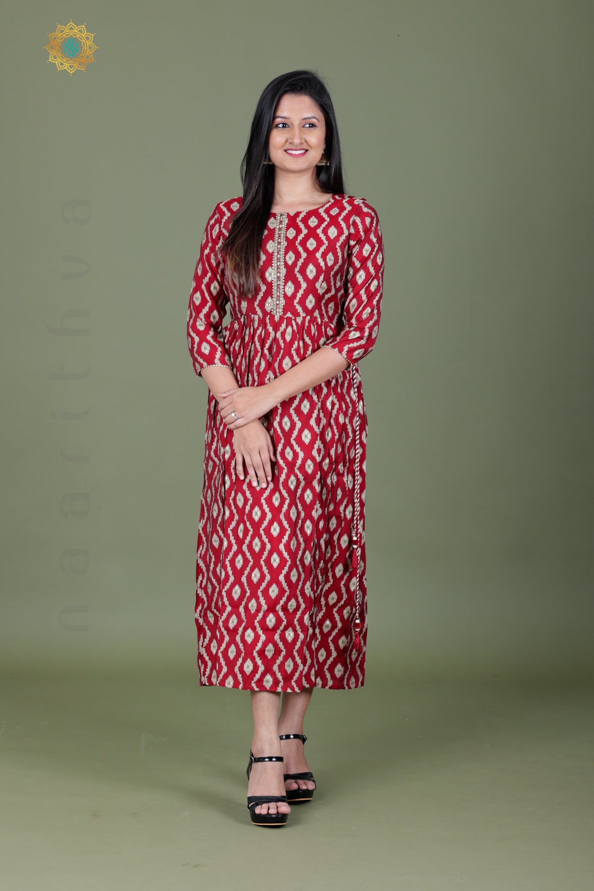 MAROON - CASUAL WEAR ONE PIECE KURTI