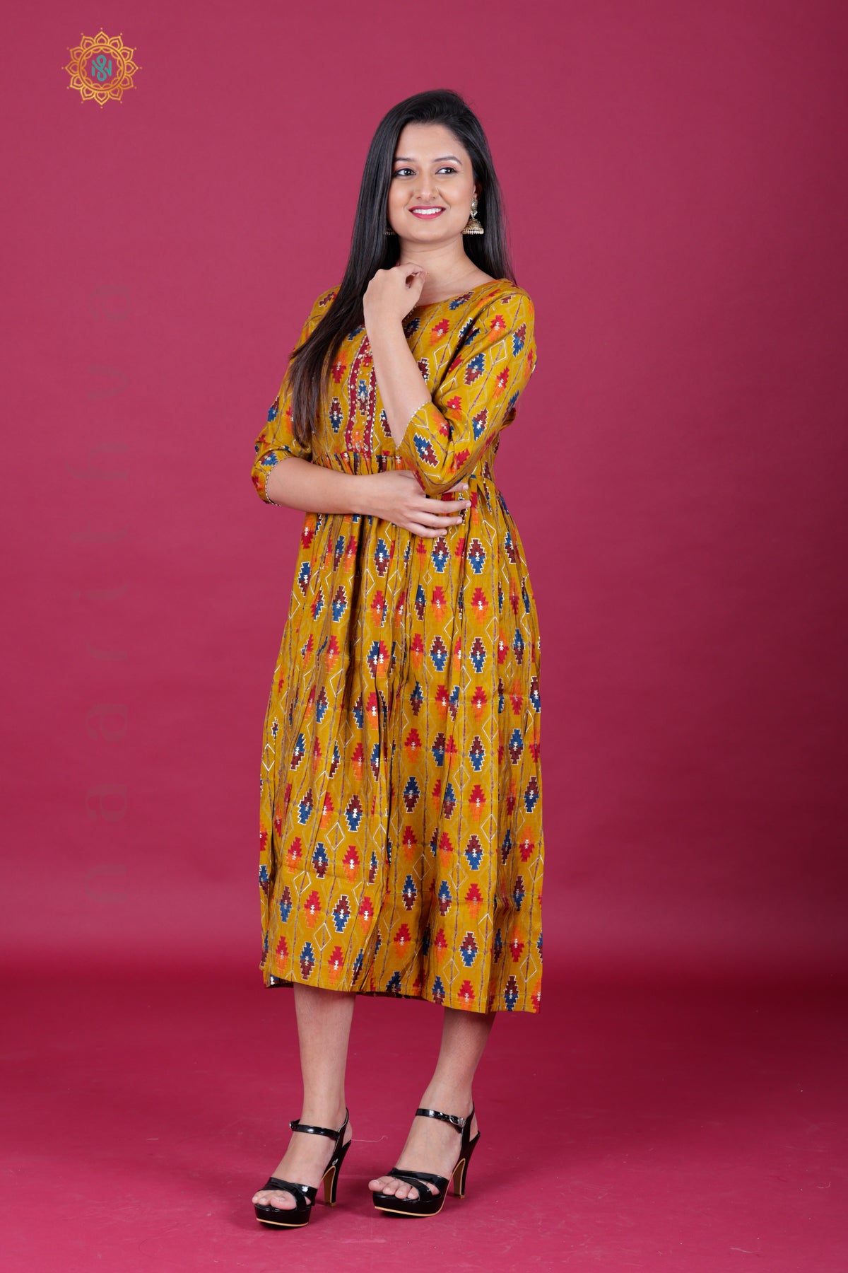 MUSTARD - CASUAL WEAR ONE PIECE KURTI