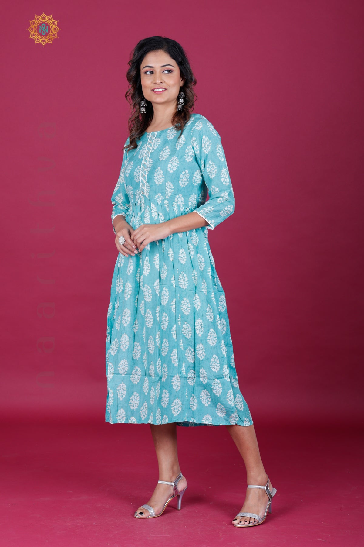 SEA GREEN - CASUAL WEAR ONE PIECE KURTI