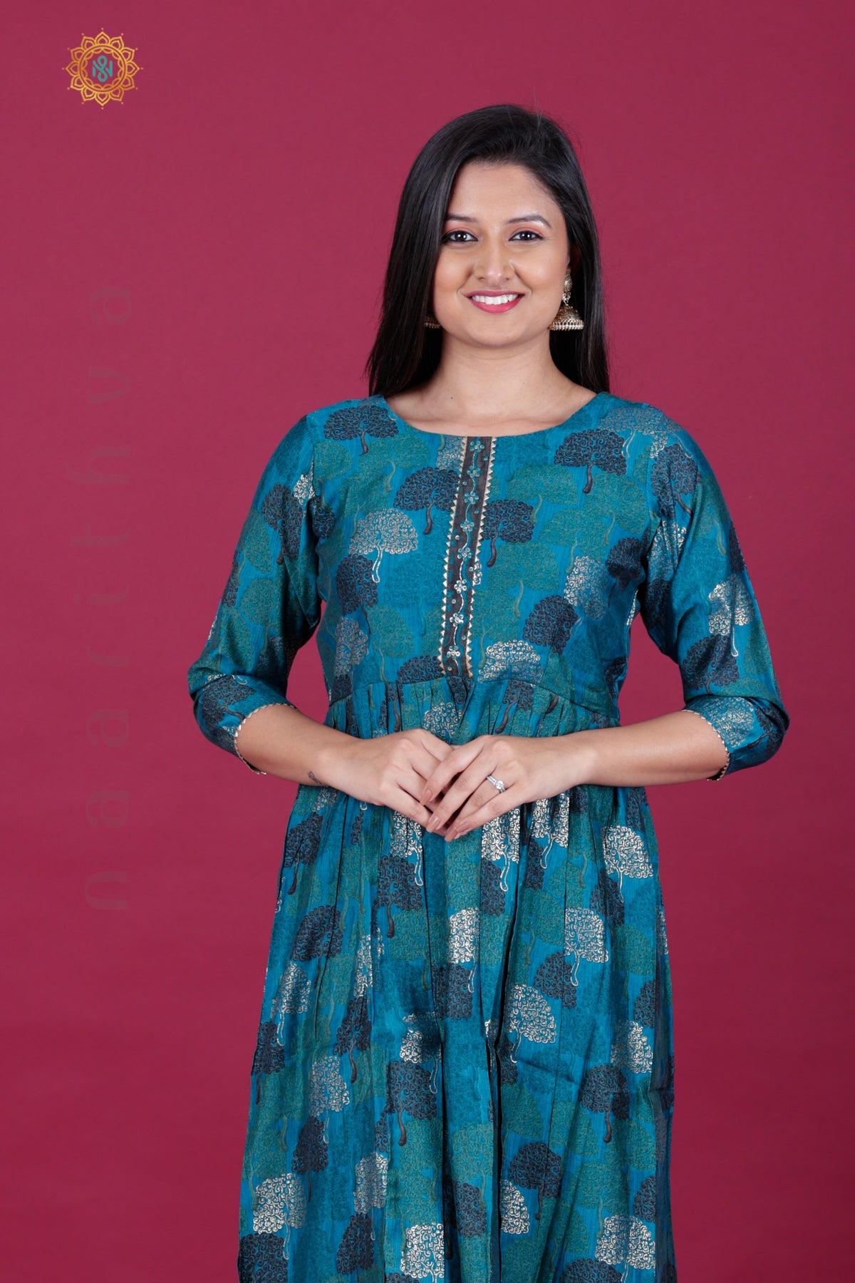 PINE GREEN - CASUAL WEAR ONE PIECE KURTI