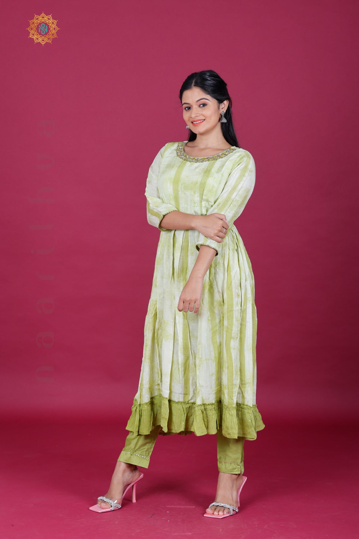 GREEN - PARTY WEAR SALWAR SUIT