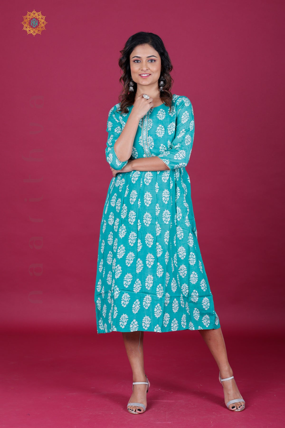 SEA GREEN - CASUAL WEAR ONE PIECE KURTI