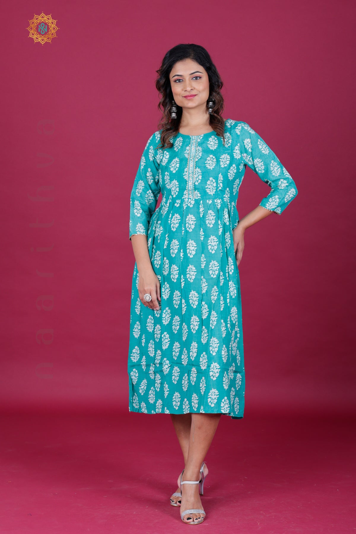 SEA GREEN - CASUAL WEAR ONE PIECE KURTI