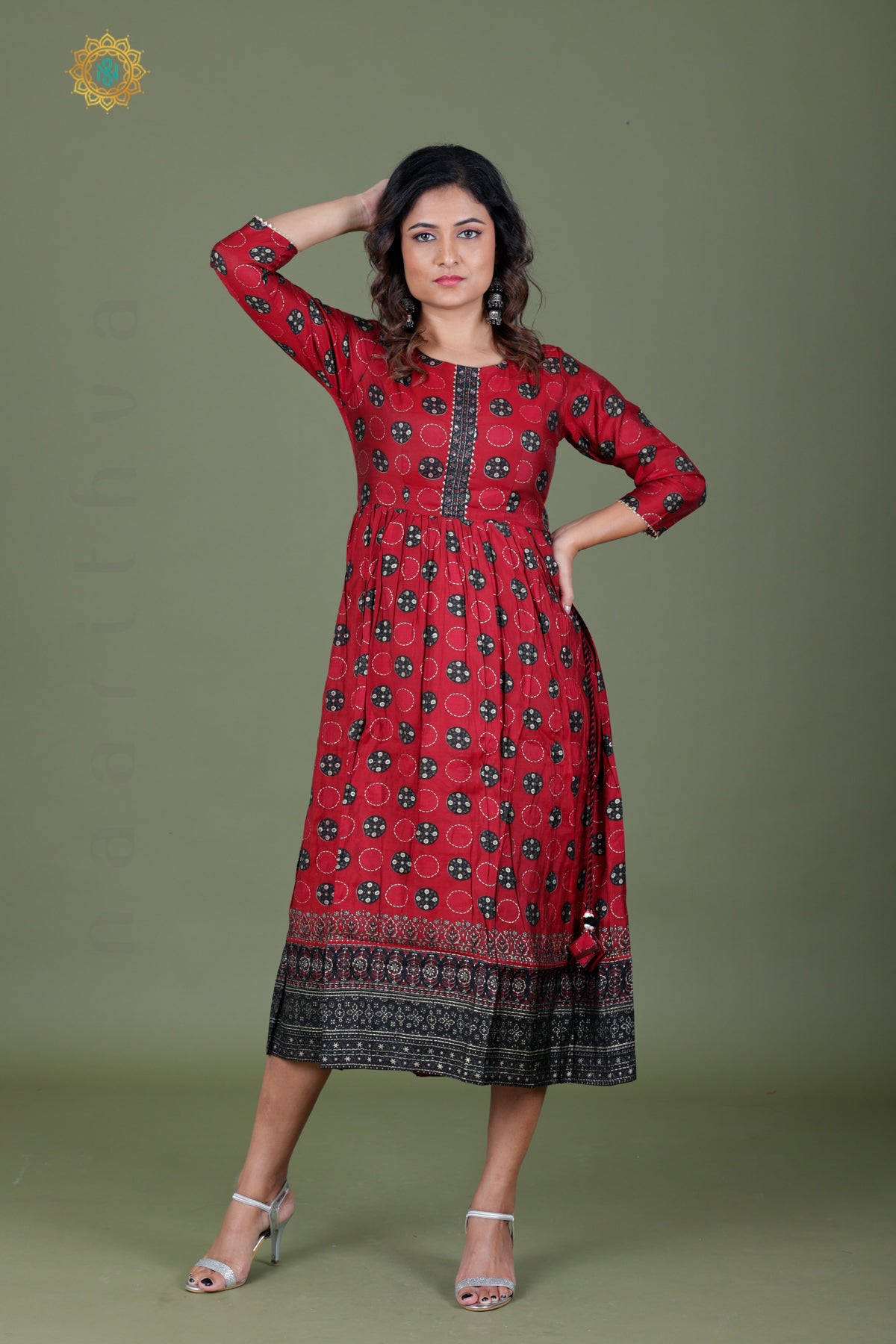 MAROON - CASUAL WEAR ONE PIECE KURTI