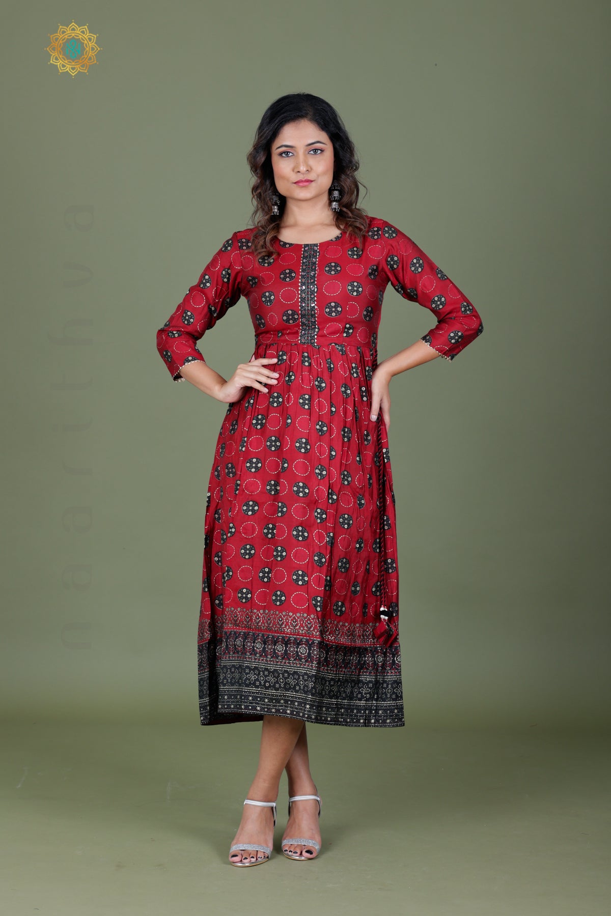 MAROON - CASUAL WEAR ONE PIECE KURTI