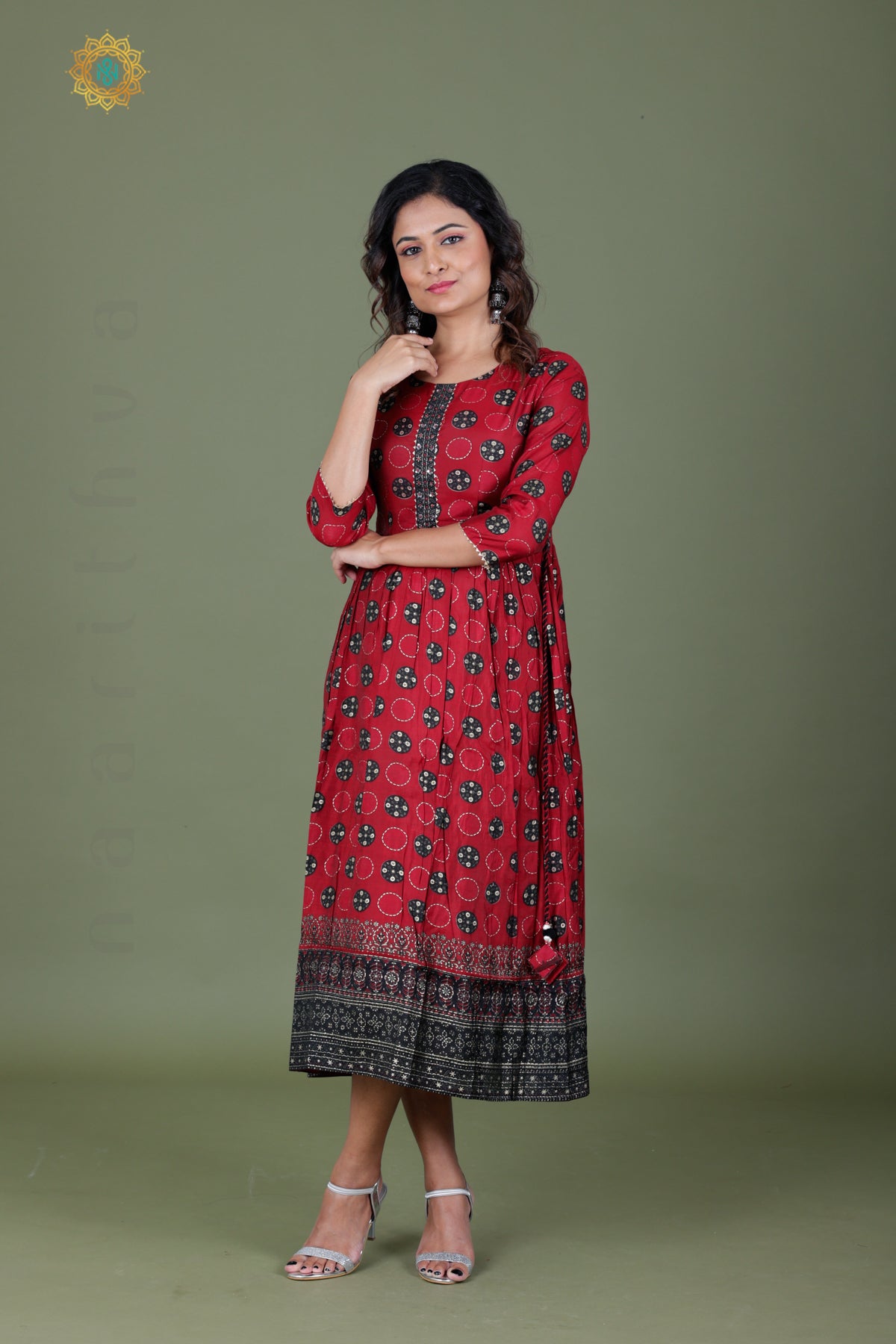MAROON - CASUAL WEAR ONE PIECE KURTI