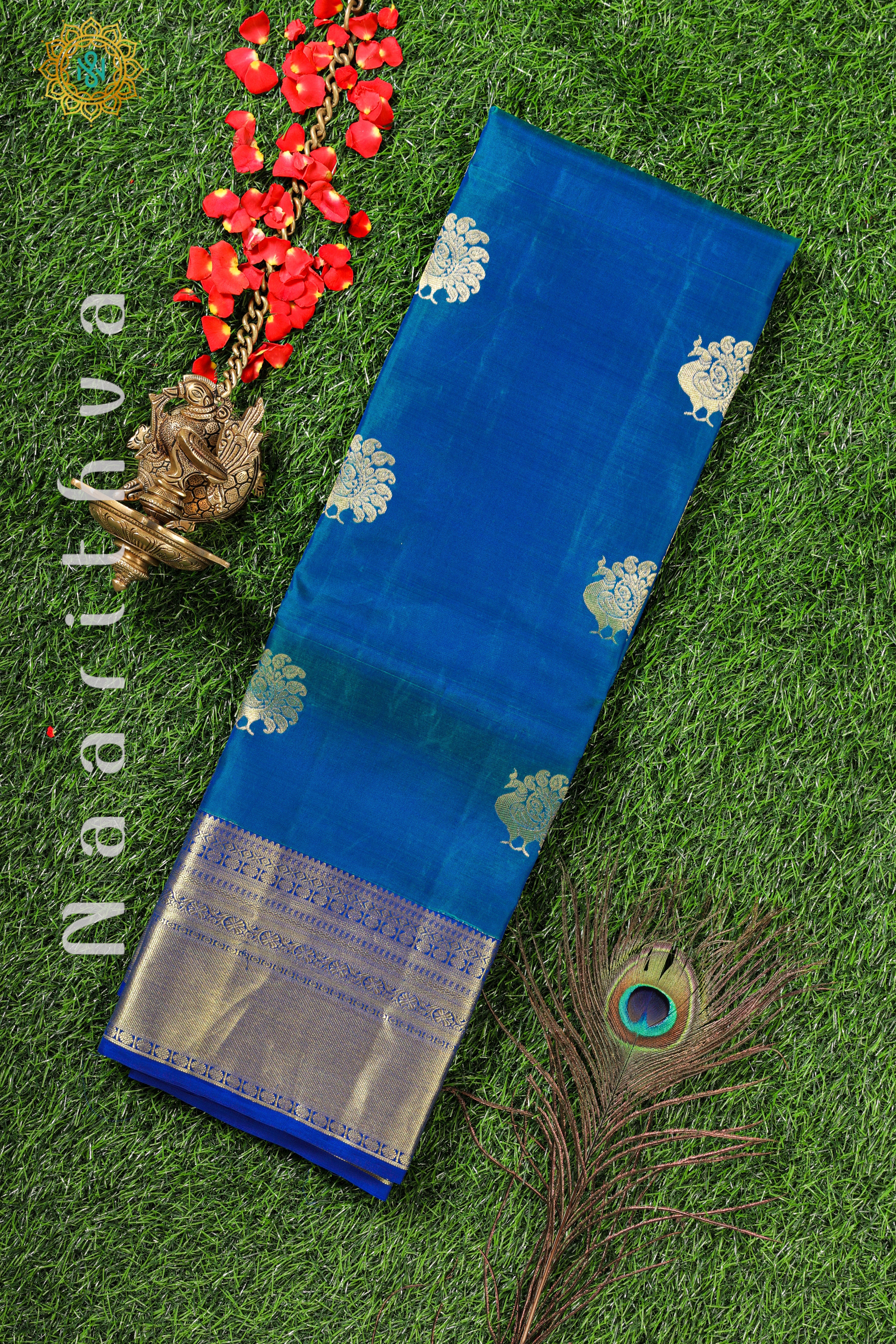 BLUE - KANJIVARAM PURE MIX