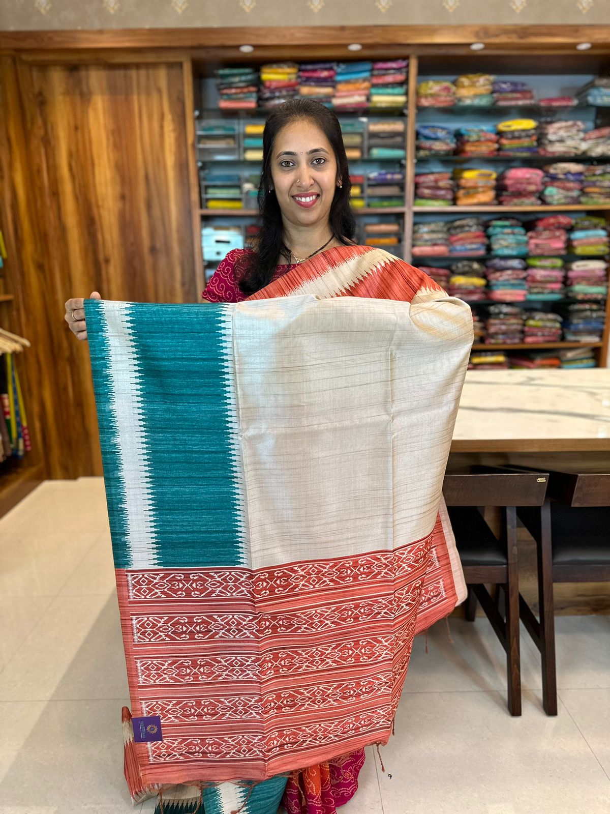 Pure Gadwal Silk Sari With Ganga Jamuna Border With Meena Work All Over  With Running Blouse Piece - Etsy